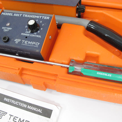 Tempo Communication 501 Tracker II Underground Wire Tracer Cable & Pipe Locator