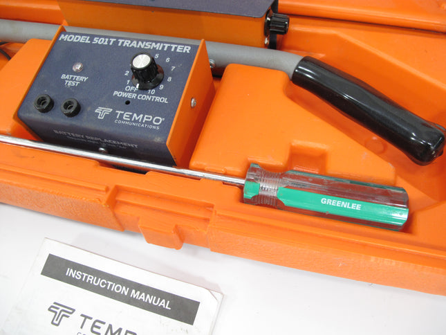 Tempo Communication 501 Tracker II Underground Wire Tracer Cable & Pipe Locator