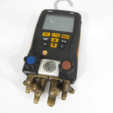 Testo 557 Smart Digital Bluetooth HVAC Manifold w/ Temperature Clamps