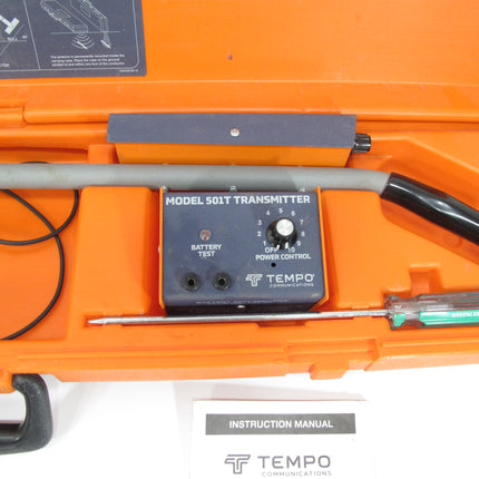 Tempo Communication 501 Tracker II Underground Wire Tracer Cable & Pipe Locator