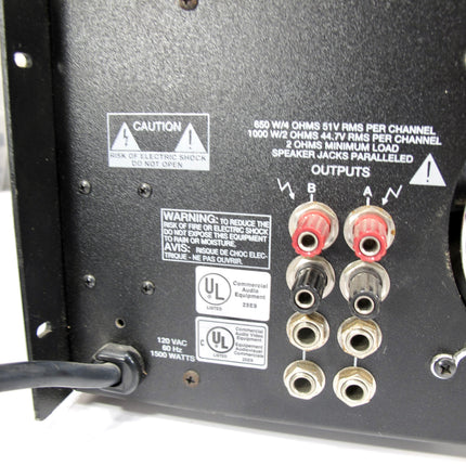 PEAVEY PV-1.3K 1000 Watt Professional Stereo Power Amplifier