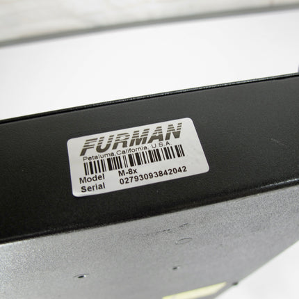Furman M-8x Professional Equipment 8 Outhlet Rack Power Conditioner Surge Protector