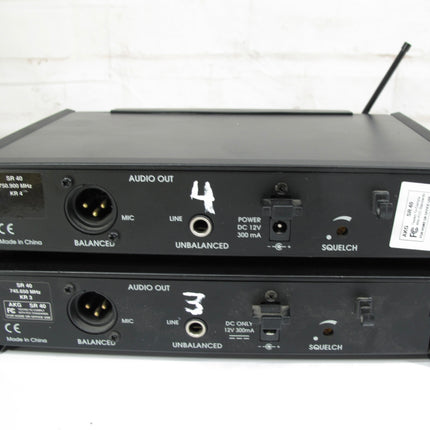 AKG SR 40 UHF High Quality Stationary Receiver Pair