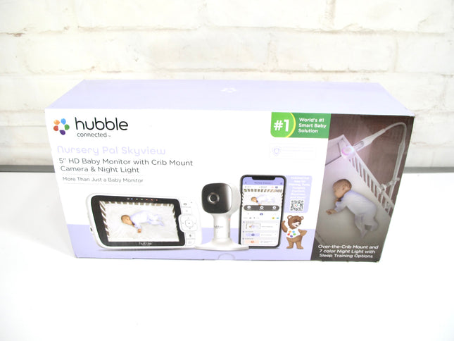 Hubble Nursery Pal Skyview Baby Monitor 5" HD with Crib Mount (HCSNPSKYWB)