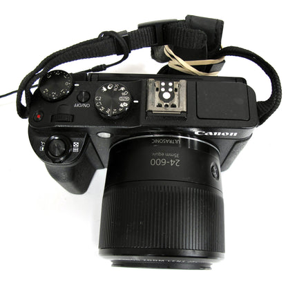 Canon PowerShot G3X 20.2 MP Digital 24-600mm Zoom SLR Camera - Black Charger 64GB Card