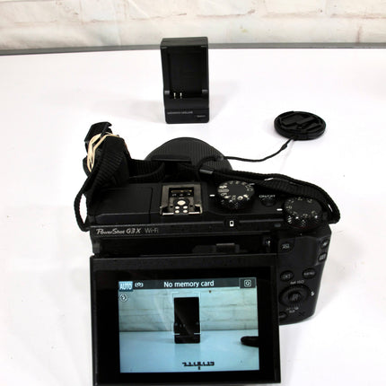Canon PowerShot G3X 20.2 MP Digital 24-600mm Zoom SLR Camera - Black Charger 64GB Card
