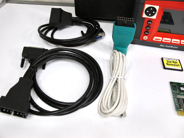 Mac Tools Taskmaster OBD2 Scanner Case Manual Memory Card Adapters EXC Bundle