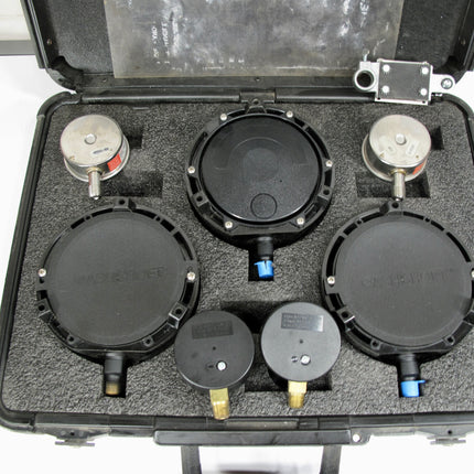 Ashcroft Duragauge Plus Q-586 9445-08 1008 9 Gauge 0-15 PSI & 0-30 PSISet w/ Case