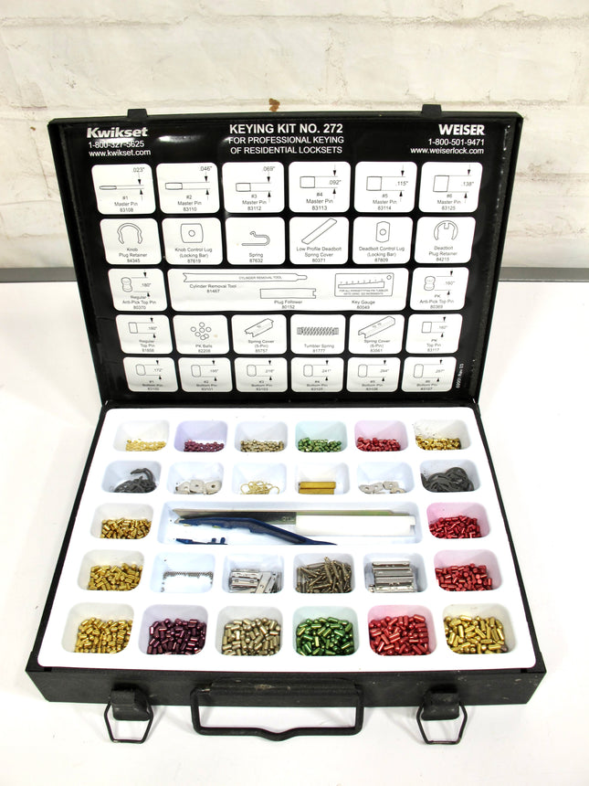 Kwikset WEISER 272 Professional Keying Residential Locksets KW1 Keyway Kit