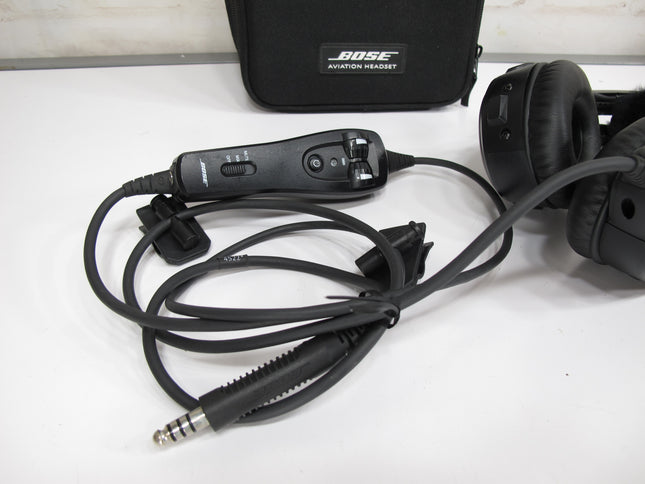 Bose A20 Professional Aviation Pilot  ANR Headset Non Bluetooth with  U174 Single Helicopter Plug