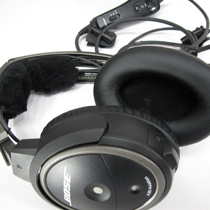 Bose A20 Professional Aviation Pilot  ANR Headset Non Bluetooth with  U174 Single Helicopter Plug