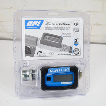GPI 01A Series 3-30GPM Digital In-Line Fuel Meter 01A31GM