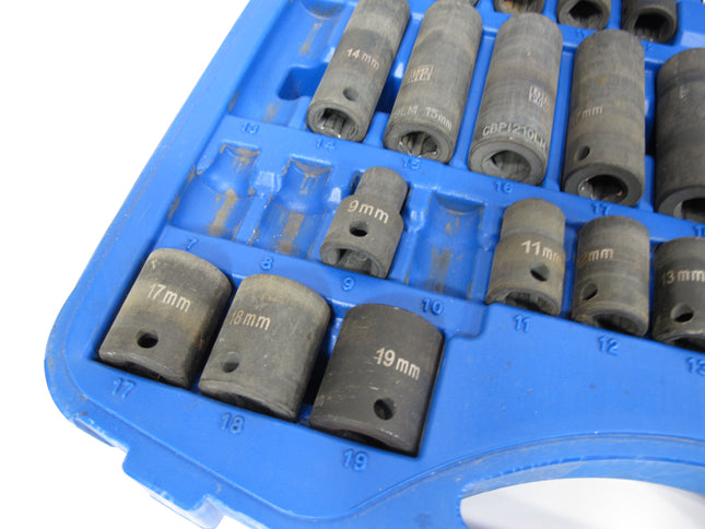 Cornwell Tools TSIUP218SS 3/8" Drive 18 Pc SAE & Metric Impact Cun & Socket Set