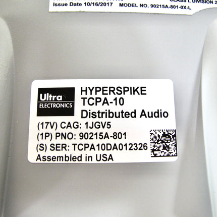 HyperSpike 90215A-801-0X-L TCPA-10 8 Ohm Long Range Distributed Audio Speaker