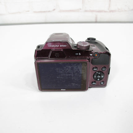 Nikon Coolpix B500 Digital Camera 40x Zoom 16 Megapixels WiFi Bluetooth Plum