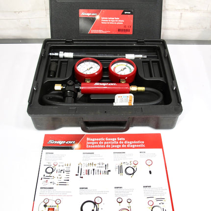 Snap On EEPV509 Cylinder Leakage Leak Down Tester and Gauge Set