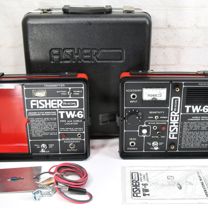 Fisher Research Labs TW-6 Pipe & Cable Locator Transmitter Receiver Kit