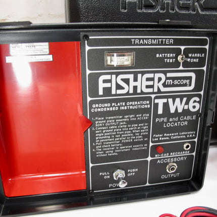 Fisher Research Labs TW-6 Pipe & Cable Locator Transmitter Receiver Kit