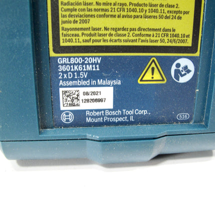 Bosch GRL800-20HV Professional 800 Ft Rotary Laser Level Kit