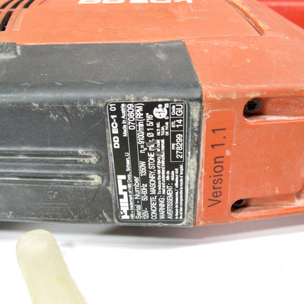 Hilti DD EC-1 Diamond Core Wet Drill Drilling Machine Kit for Parts or Repair