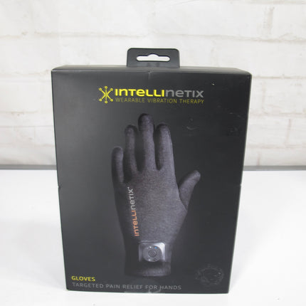 Intellinetix Vibrating Therapy Gloves Increases Circulation and Reduces Pain Medium Size Pair