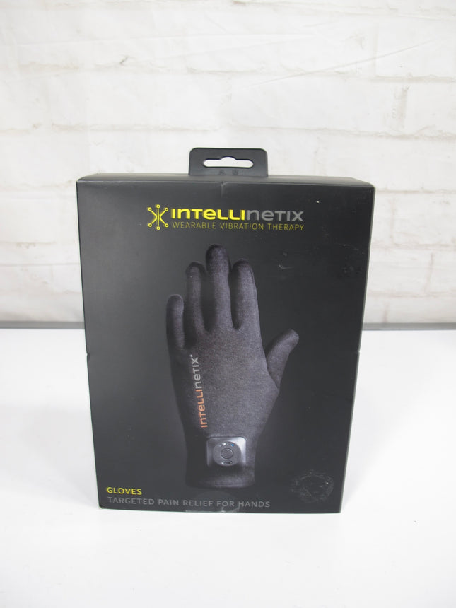 Intellinetix Vibrating Therapy Gloves Increases Circulation and Reduces Pain Medium Size Pair