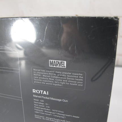 ROTAI Marvel Spider Man G20 Mini Massage Gun 4 Heads Box