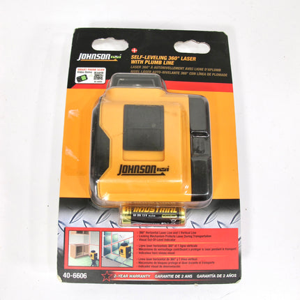 Johnson 40-6606 Self-Leveling 360-Degree Line Laser Level