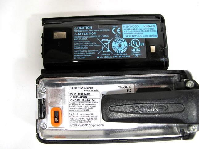 Kenwood TK-3400-K2 Compact UHF FM 2W Portable Radio TK-3400U16P-L969