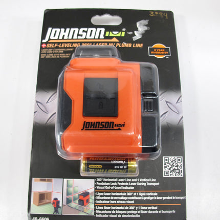 Johnson 40-6606 Self-Leveling 360-Degree Line Laser Level