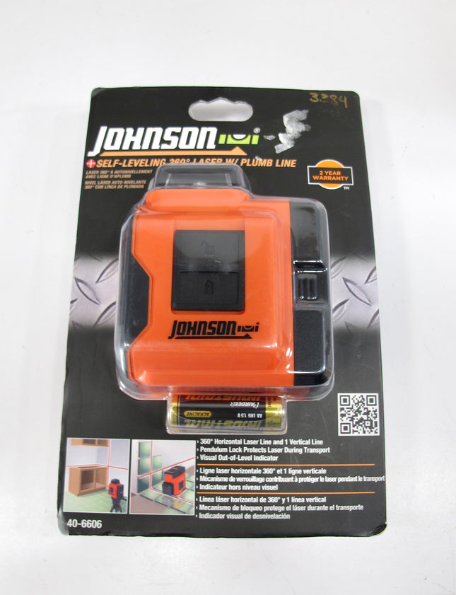 Johnson 40-6606 Self-Leveling 360-Degree Line Laser Level