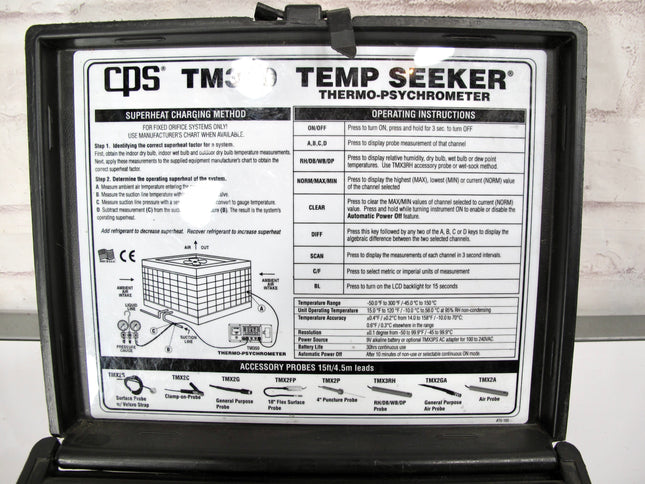 CPS TM350 Thermo-Psychrometer Temp Seeker