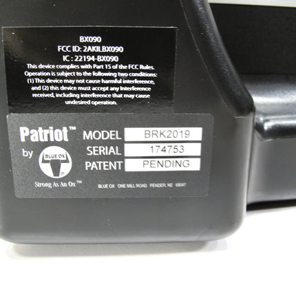 BLUE OX PATRIOT 3 BRK2019 Portable Vehicle Braking System