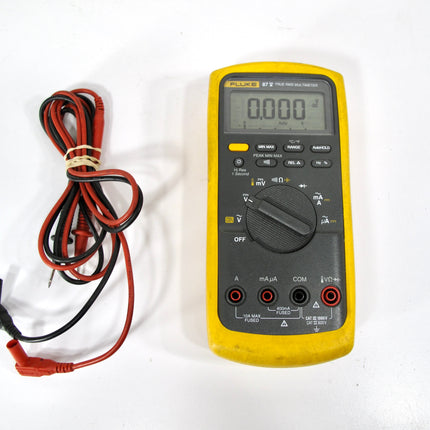 Fluke 87V Handheld True RMS Digital Industrial Multimeter w/ Leads 87-5