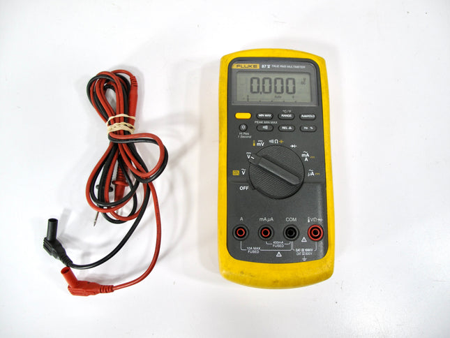 Fluke 87V Handheld True RMS Digital Industrial Multimeter w/ Leads 87-5
