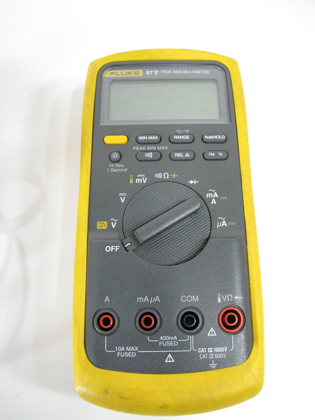 Fluke 87V Handheld True RMS Digital Industrial Multimeter w/ Leads 87-5