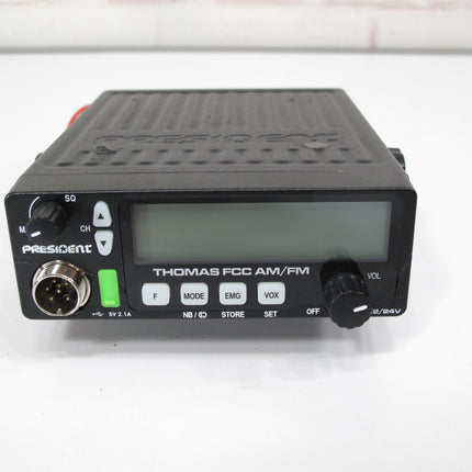 President Electronics Thomas FCC AM/FM CB Radio w/ 7 Color LCD
