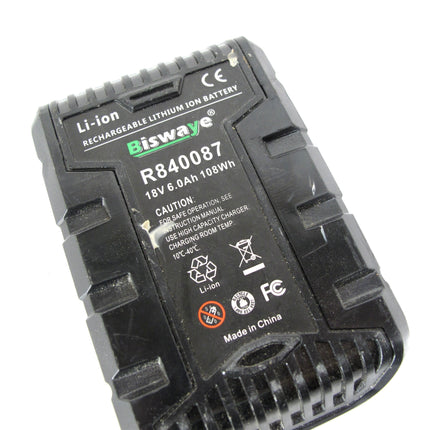 Biswaye R840087 For Ridgid 18V 8.0Ah Lithium Li-ion Battery