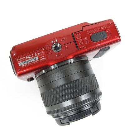 Canon EOS M Digital Camera Body Red w/EF-M 15-45mm IS STM Lens DS126391