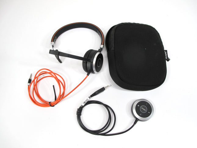 Jabra Evolve 40 Mono Wired Headset Black Red USB ENC010 Controller