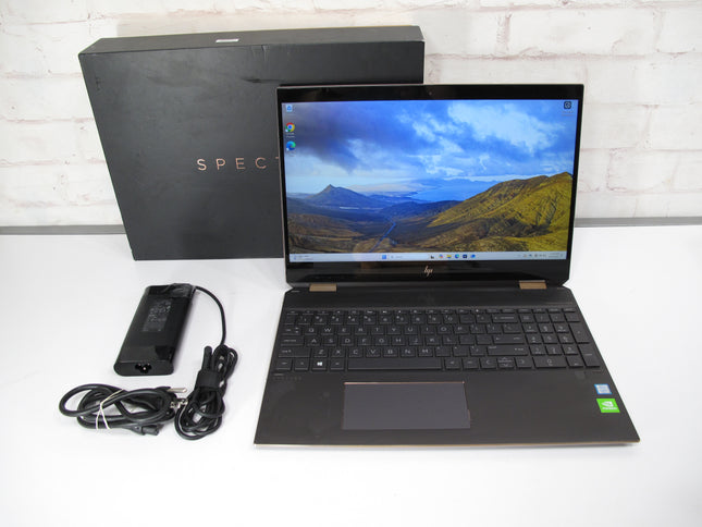 HP Spectre X360 15-df0033dx 1.8 i7 8565u 16GB 512GB SSD MX150 Win11 Touch Laptop