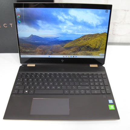 HP Spectre X360 15-df0033dx 1.8 i7 8565u 16GB 512GB SSD MX150 Win11 Touch Laptop