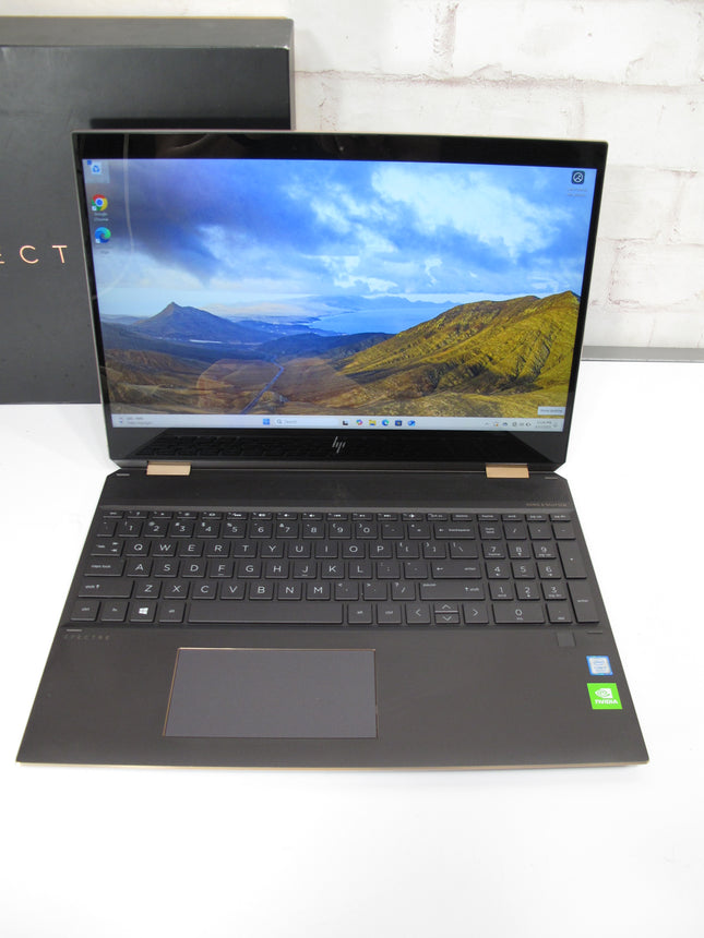 HP Spectre X360 15-df0033dx 1.8 i7 8565u 16GB 512GB SSD MX150 Win11 Touch Laptop
