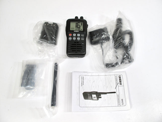 Uniden MHS75 Submersible Handheld Two-Way VHF Marine Radio with Charger