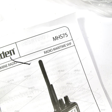 Uniden MHS75 Submersible Handheld Two-Way VHF Marine Radio with Charger