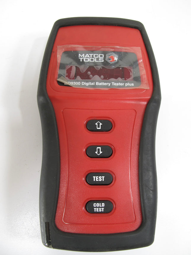 Matco Tools MD9300 Digital Battery Tester Plus w/ Leads & Case USA