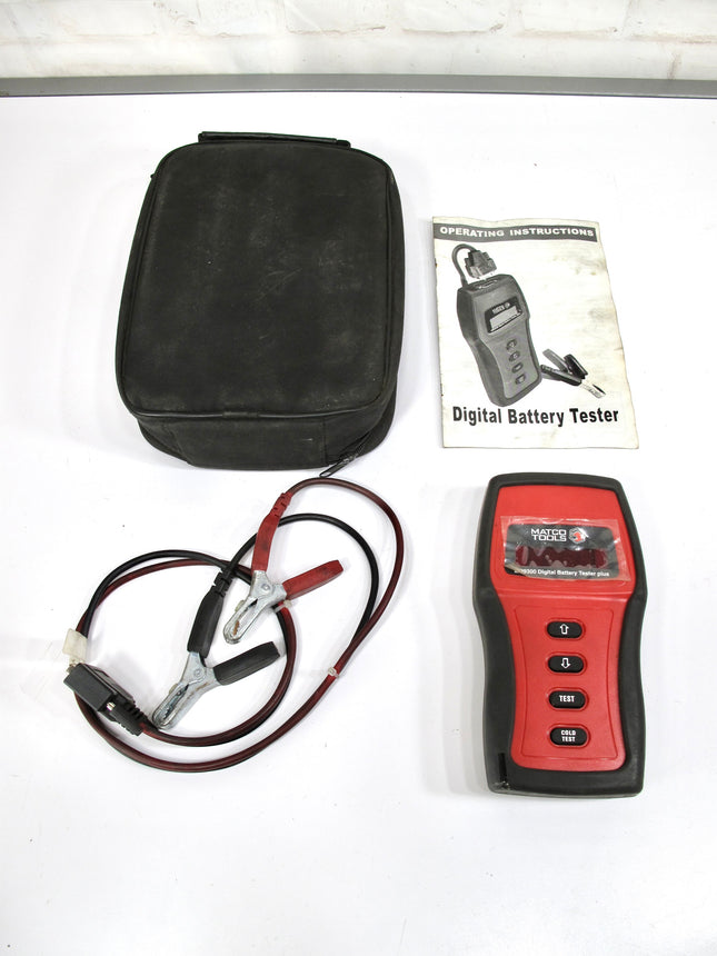 Matco Tools MD9300 Digital Battery Tester Plus w/ Leads & Case USA