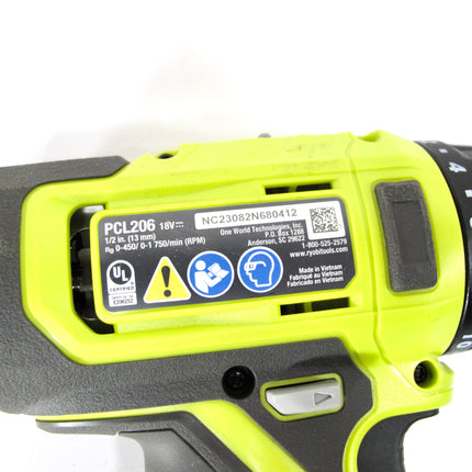 Ryobi PCL206 One+ 18V 1/2" Cordless Drill Driver 18 Volt Tool Only