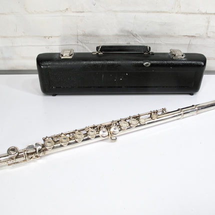 Artley 18-0 Concert Flute Silver Plate Closed Hole C w/ Case
