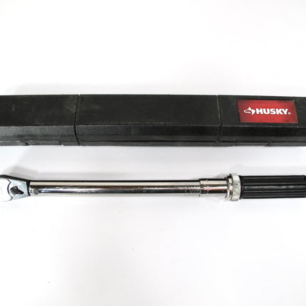 Husky 564394 Micrometer Torque Wrench with Case 10-100 ft/lbs